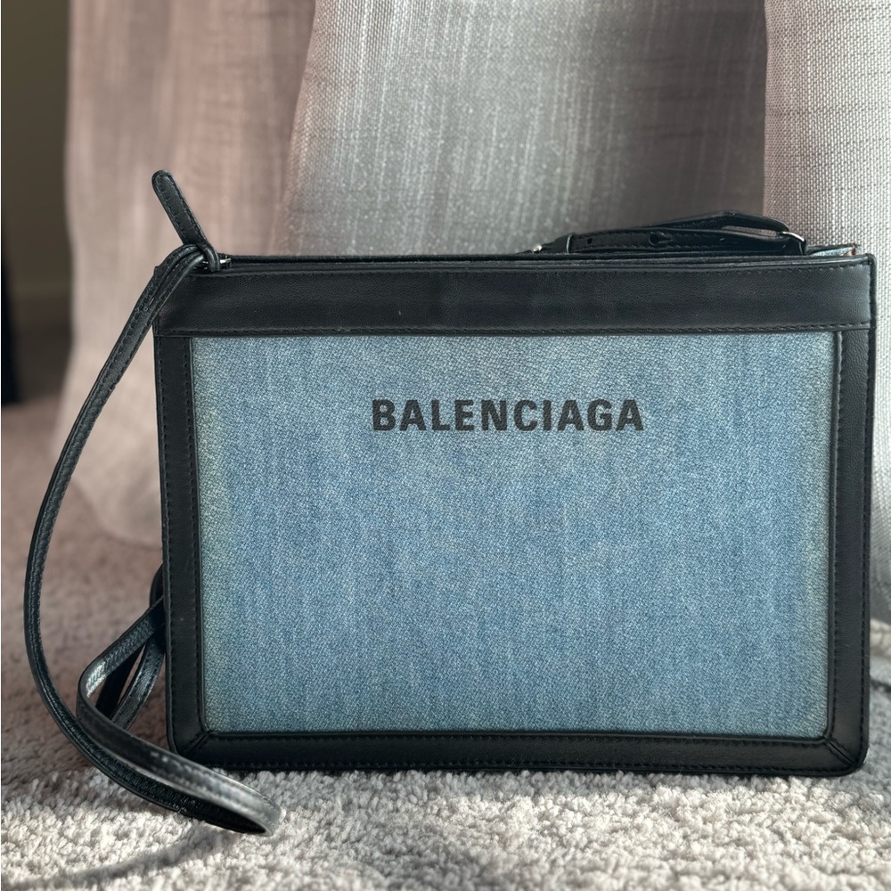 Balenciaga Denim Crossbody Bag